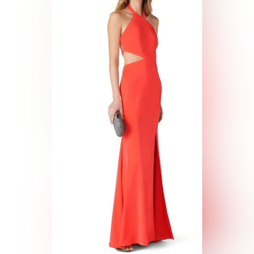 H. LOVE BY THEIA/ Coral Mermaid Gown $350 MSPR